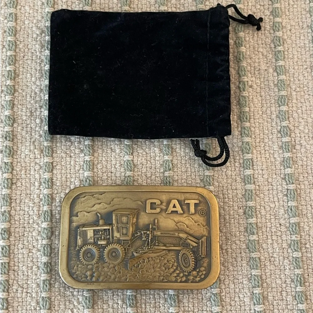 Kids - CAT Belt Buckle - Caterpillar - Road Grader